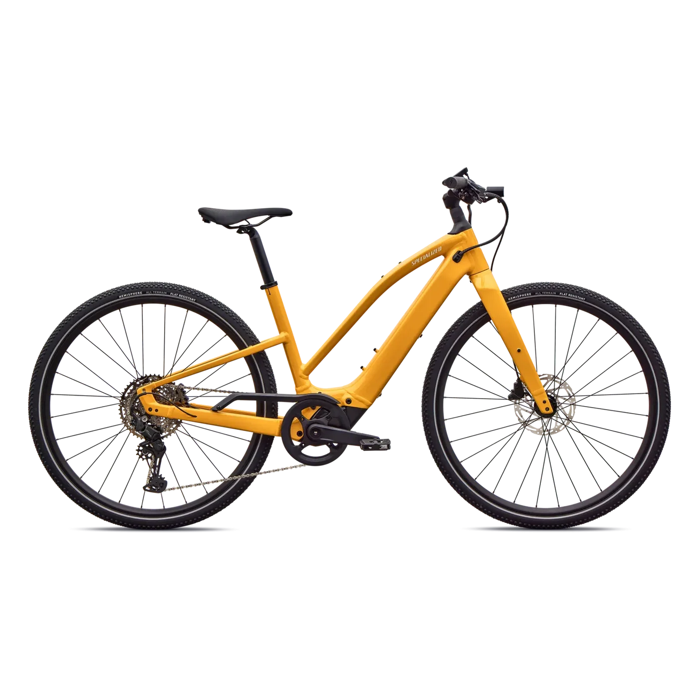 SPECIALIZED Turbo Vado SL 2 4.0 Step Through Ebike - GLOSS BRASSY YELLOW / METALLIC WHITE SILVER FROST REFLECTIVE - Image 8