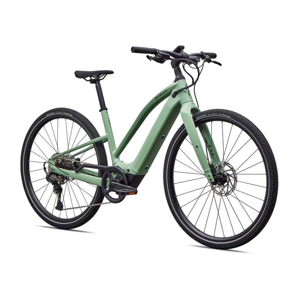 SPECIALIZED Turbo Vado SL 2 4.0 Step Through Ebike - GLOSS PISTACHIO / OAK GREEN METALLIC FROST REFLECTIVE - Image 2