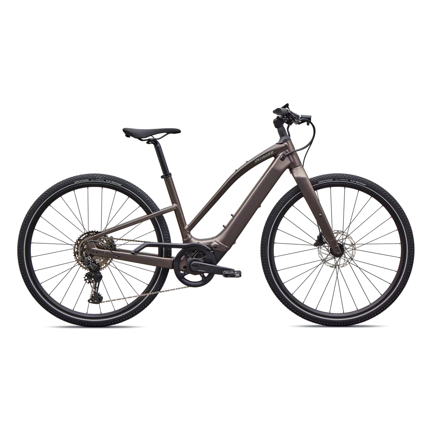 SPECIALIZED Turbo Vado SL 2 4.0 Step Through Ebike - SATIN GUN METAL / AGAVE GREY FROST REFLECTIVE - Image 8
