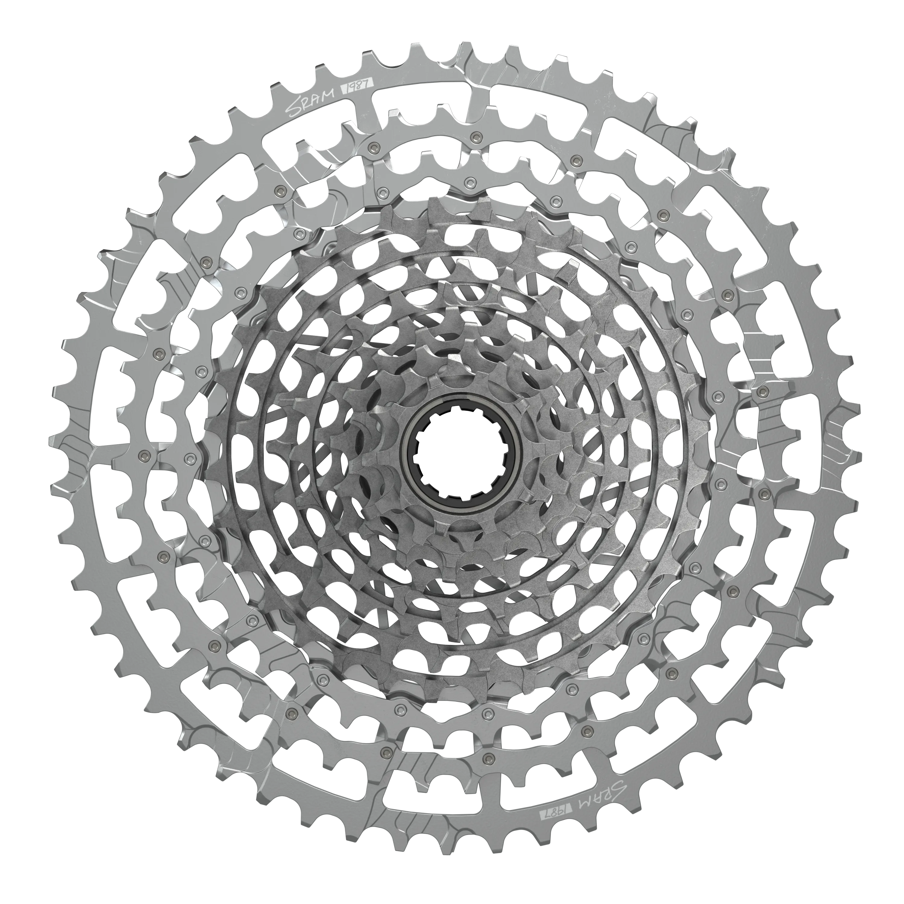 SRAM 1987 EAGLE AXS TTYPE Q174 CL55 DUB MTB WIDE 10/52 - Silver - Image 3