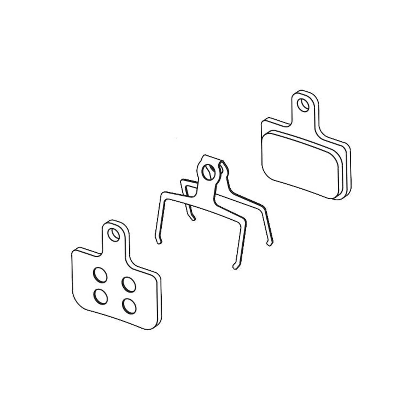 SRAM Disc Brake Pads /Elixir/DB/Level Small/Powerful - Organic Grey
