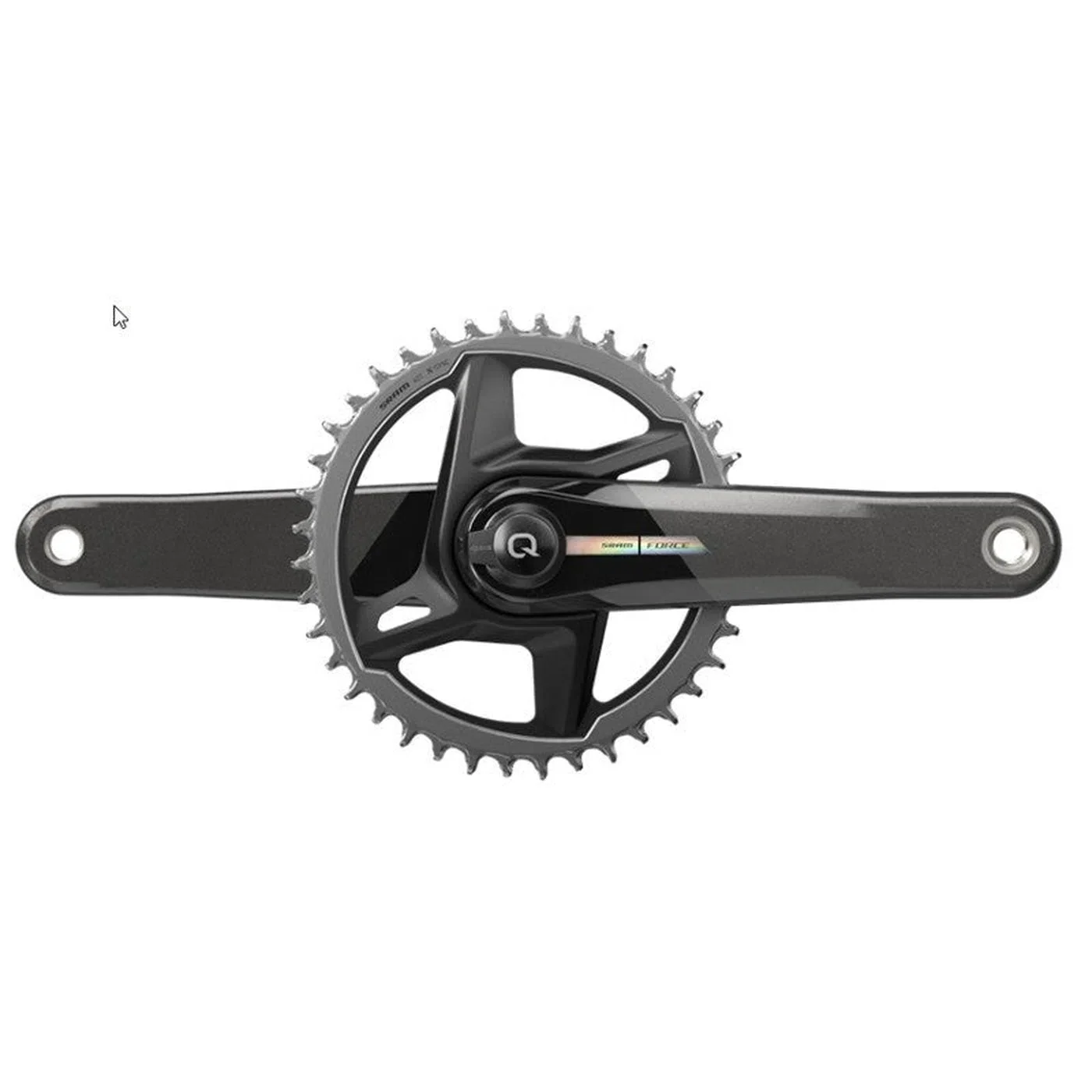 SRAM Force AXS Power Meter Quarq Crankset 1x12s - Shadow Grey / Rainbox - Image 2