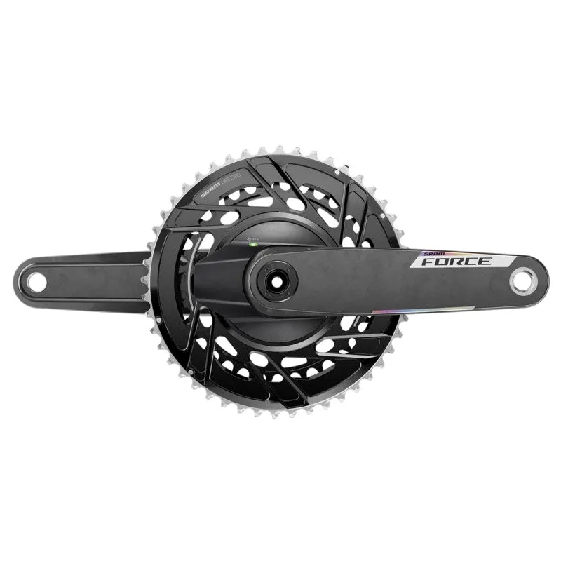 SRAM FORCE E1 AXS Powermeter Crankset 2x12 DUB - Black - Image 2