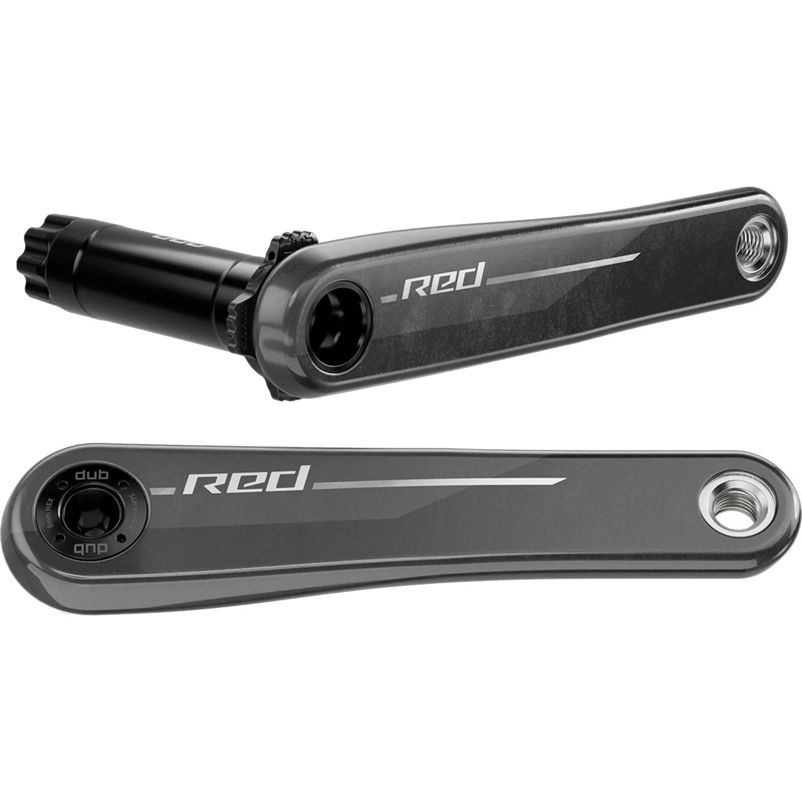 SRAM RED E1 AXS Crankset DUB Direct Mount QUARQ Power Meter - Carbon - Image 3