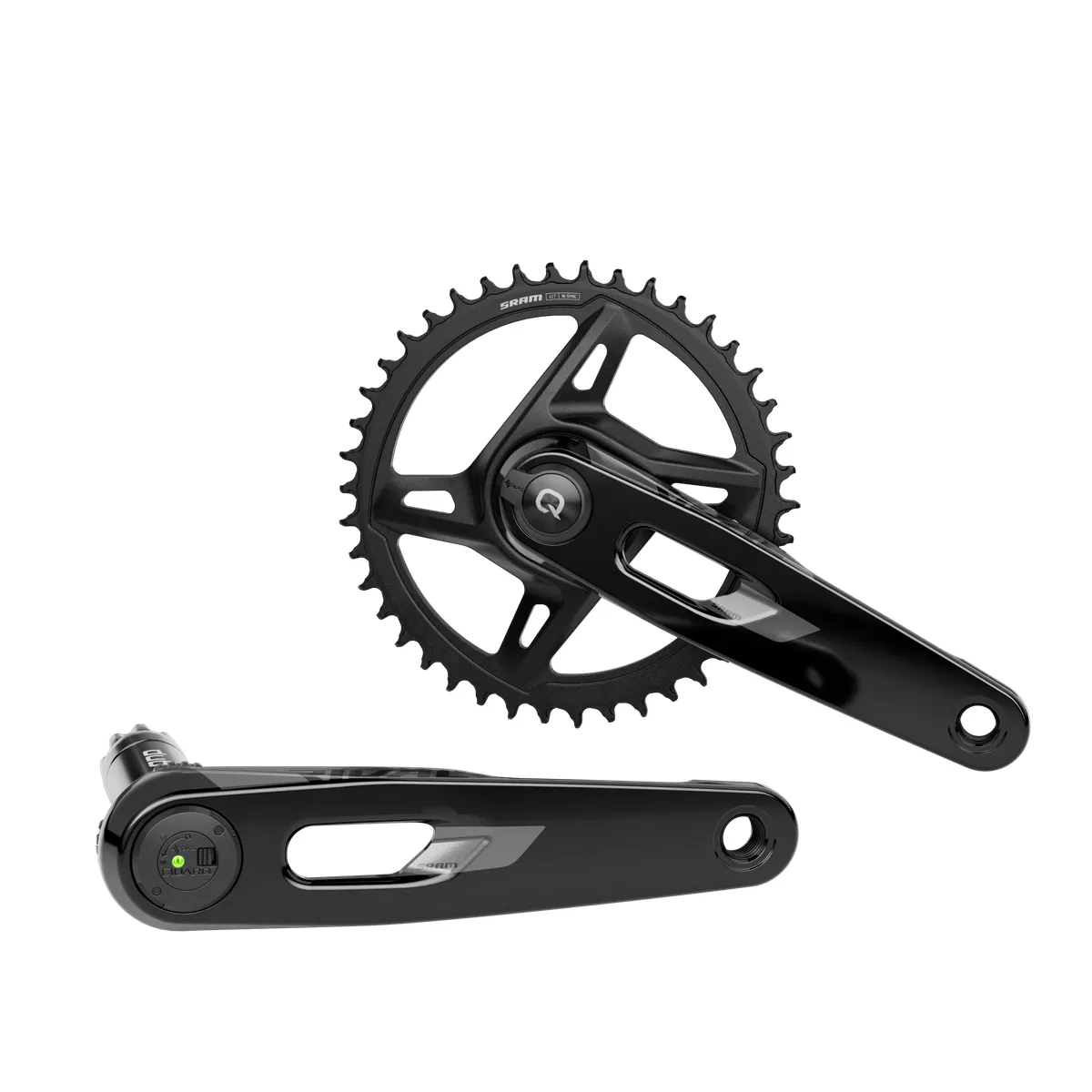 SRAM Rival 1 XPLR AXS E1 DUB Wide Power Meter Crankset - Black - Image 2