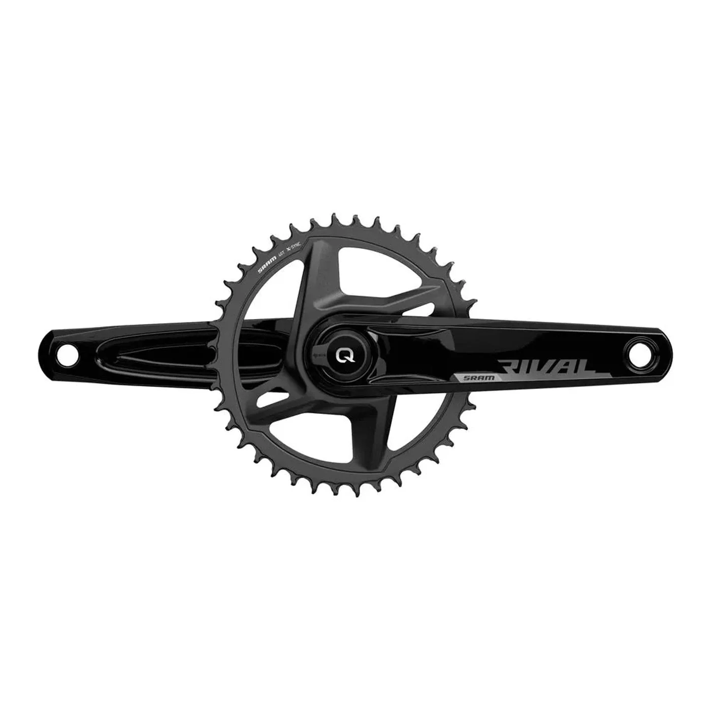 SRAM Rival 1X AXS Wide Quarq Power Meter Crankset DUB 12 Speed - Black