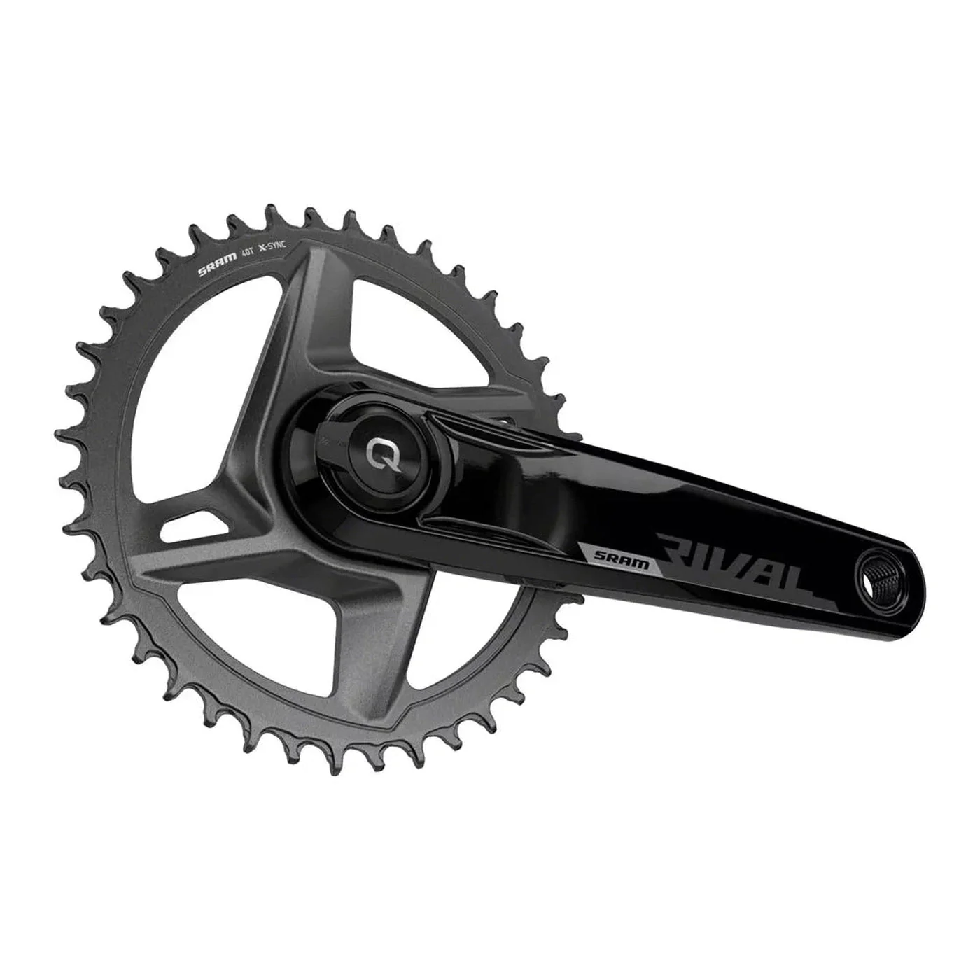 SRAM Rival 1X AXS Wide Quarq Power Meter Crankset DUB 12 Speed - Black - Image 2