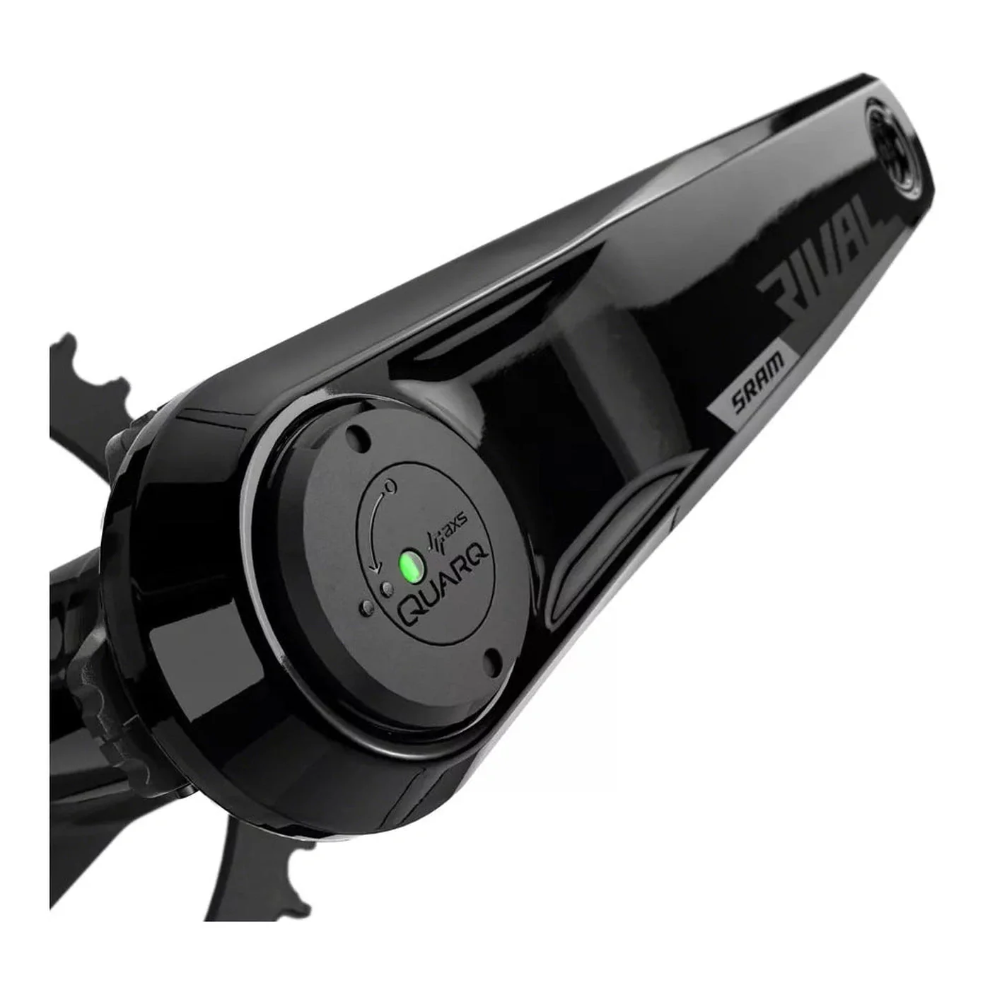 SRAM Rival 1X AXS Wide Quarq Power Meter Crankset DUB 12 Speed - Black - Image 3