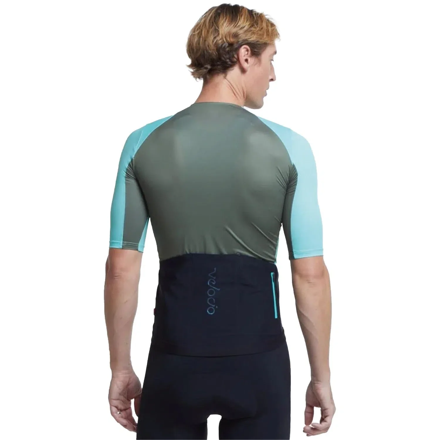 VELOCIO Concept jersey - Celeste / Dark Olive - Image 4