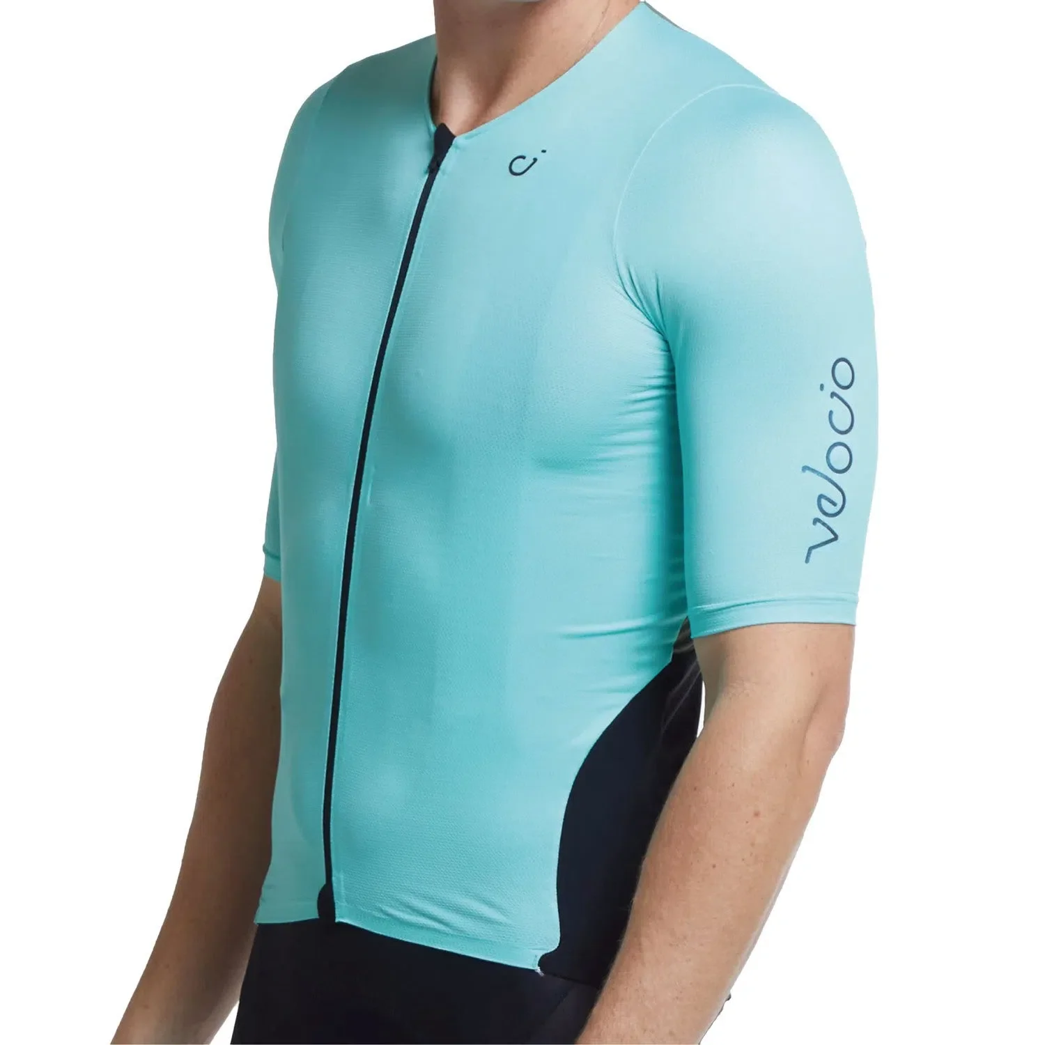 VELOCIO Concept jersey - Celeste / Dark Olive - Image 5