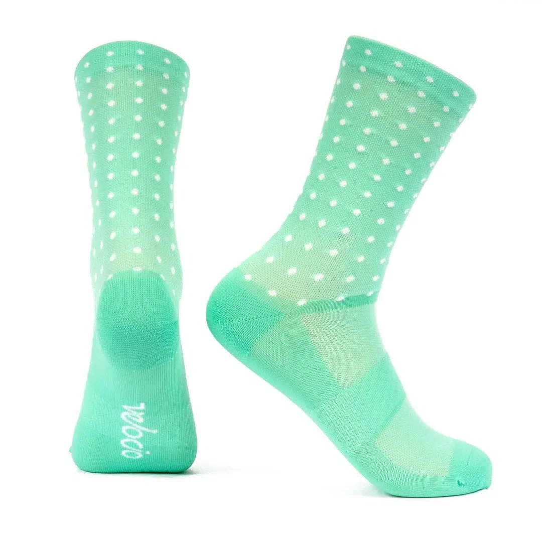 VELOCIO Grid Dot Signature Socks - Celeste - Image 2