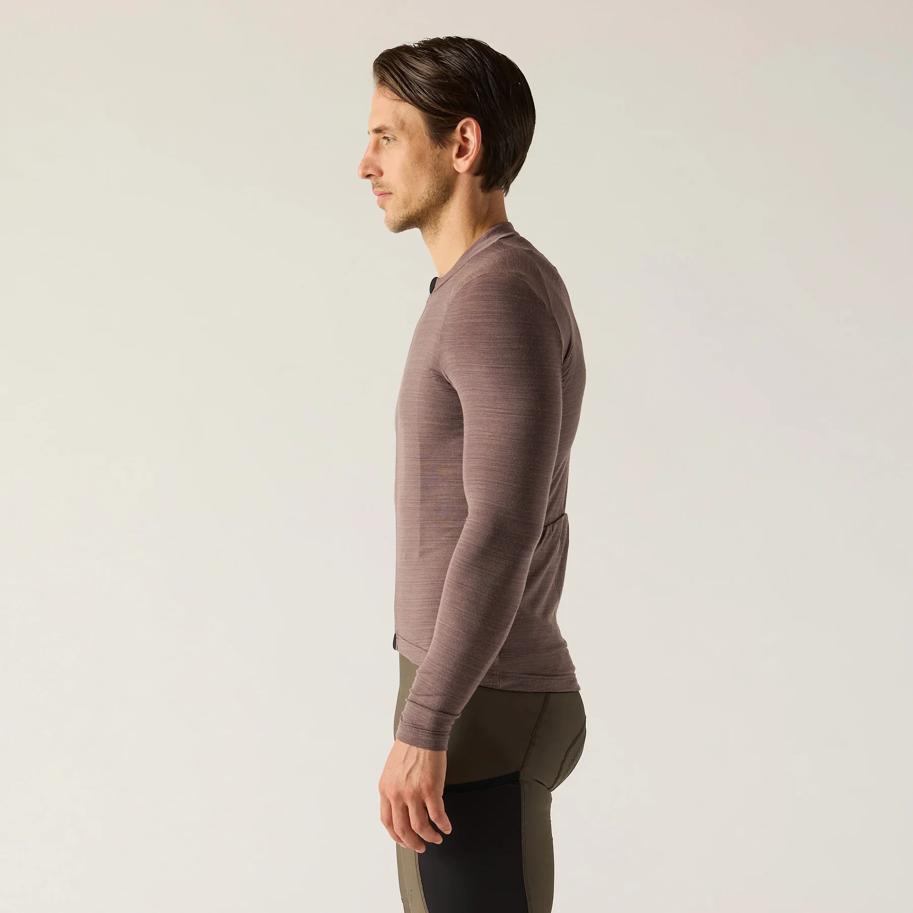 VELOCIO Luxe Merino Long Sleeve Jersey - Plum Truffle - Image 2