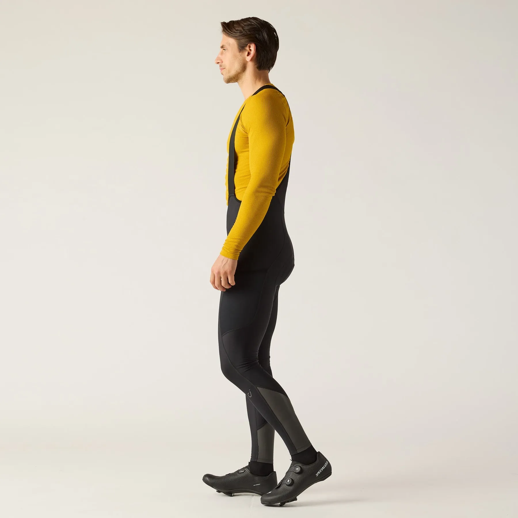 VELOCIO Luxe Thermal Cargo Bib Tights - Black - Image 2