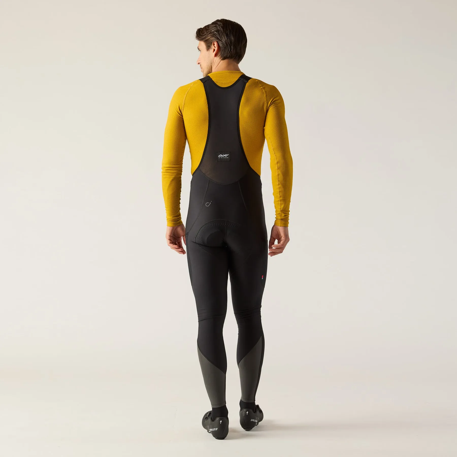 VELOCIO Luxe Thermal Cargo Bib Tights - Black - Image 3