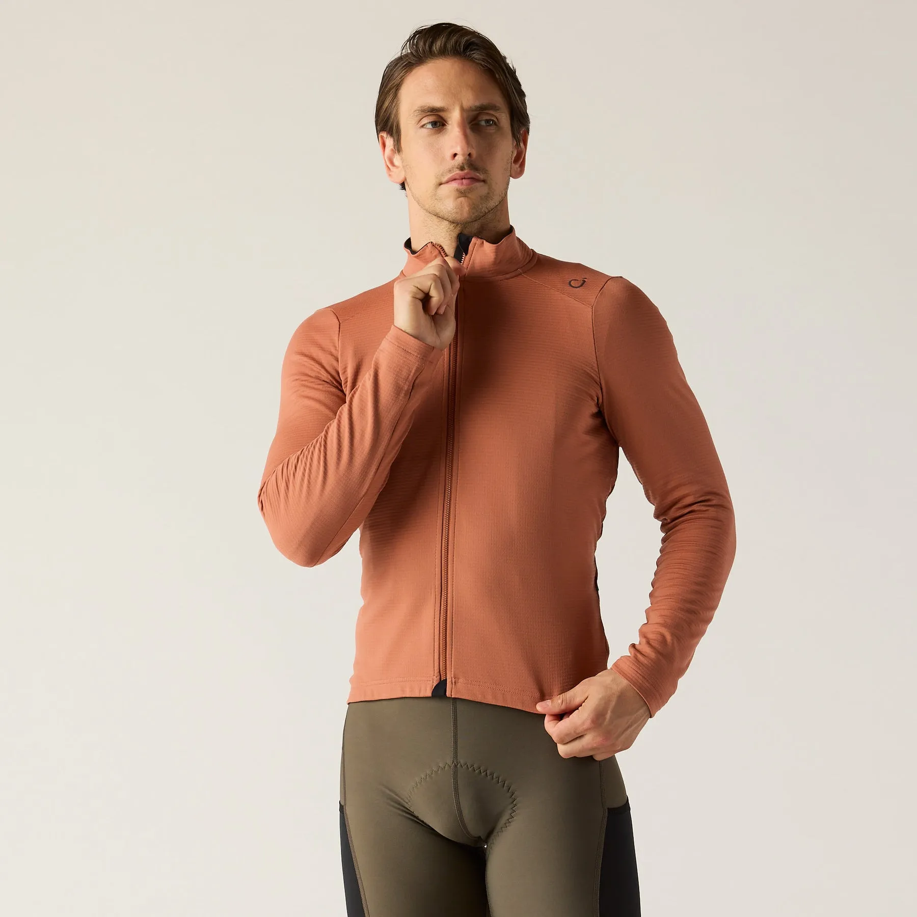 VELOCIO Luxe Thermal Long Sleeve - Copper Brown - Image 2