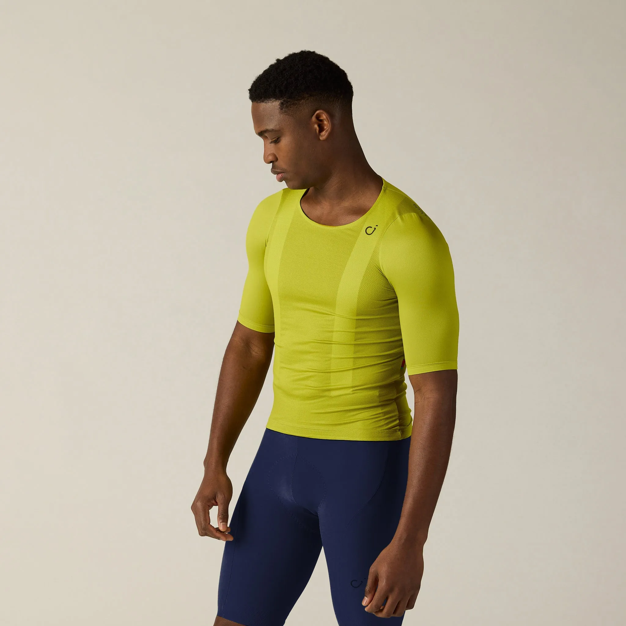 VELOCIO Luxe Ultralight Zipperless Jersey - Bright Chartreuse - Image 3