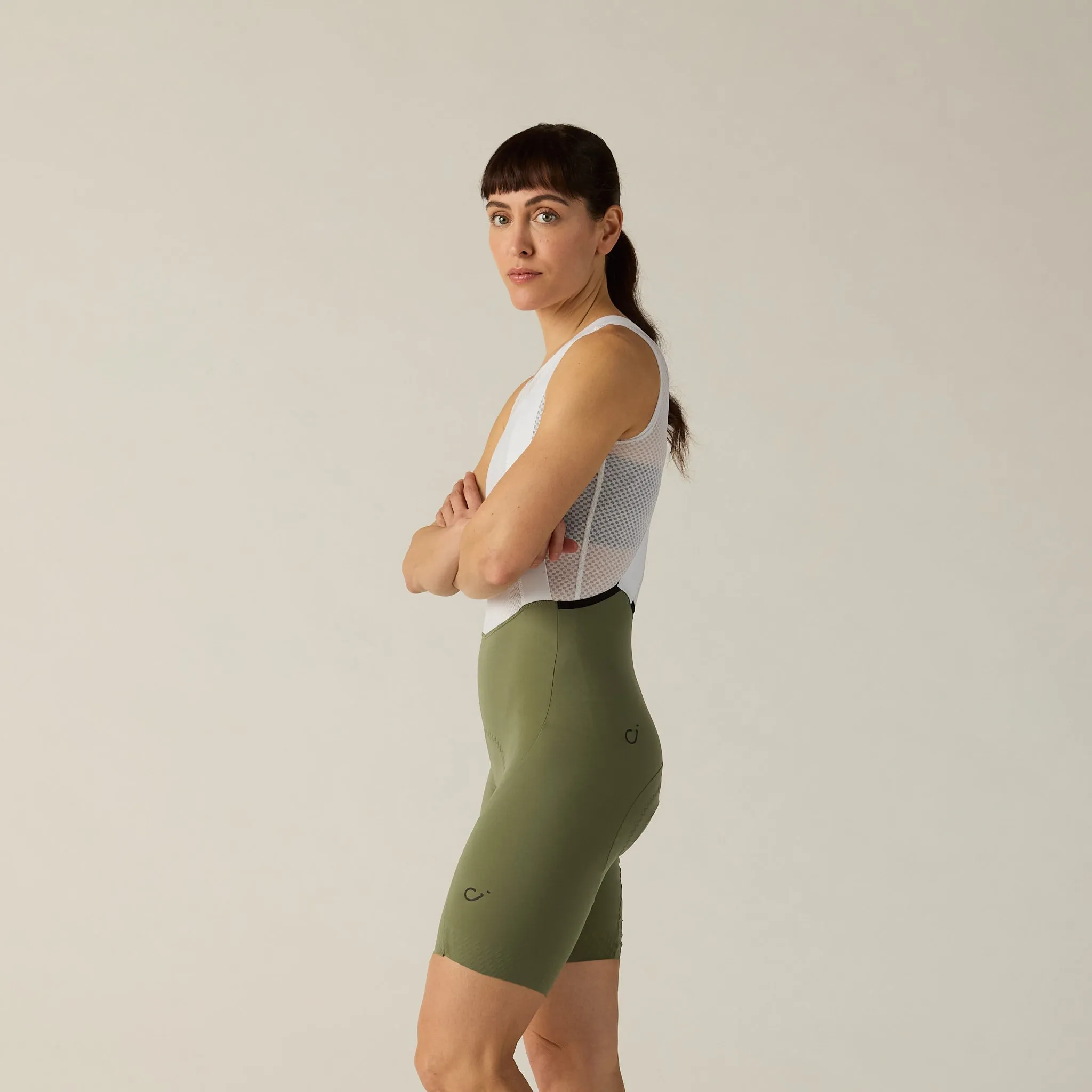 VELOCIO Luxe Women Bib Short 2026 - Deep Lichen - Image 4
