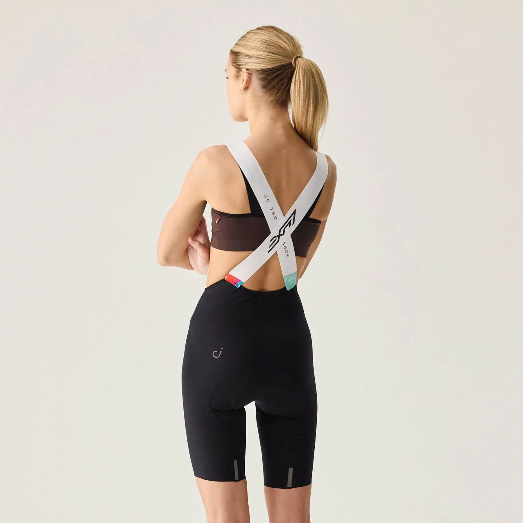 VELOCIO LUXE Women Bib Short- Black - Image 2