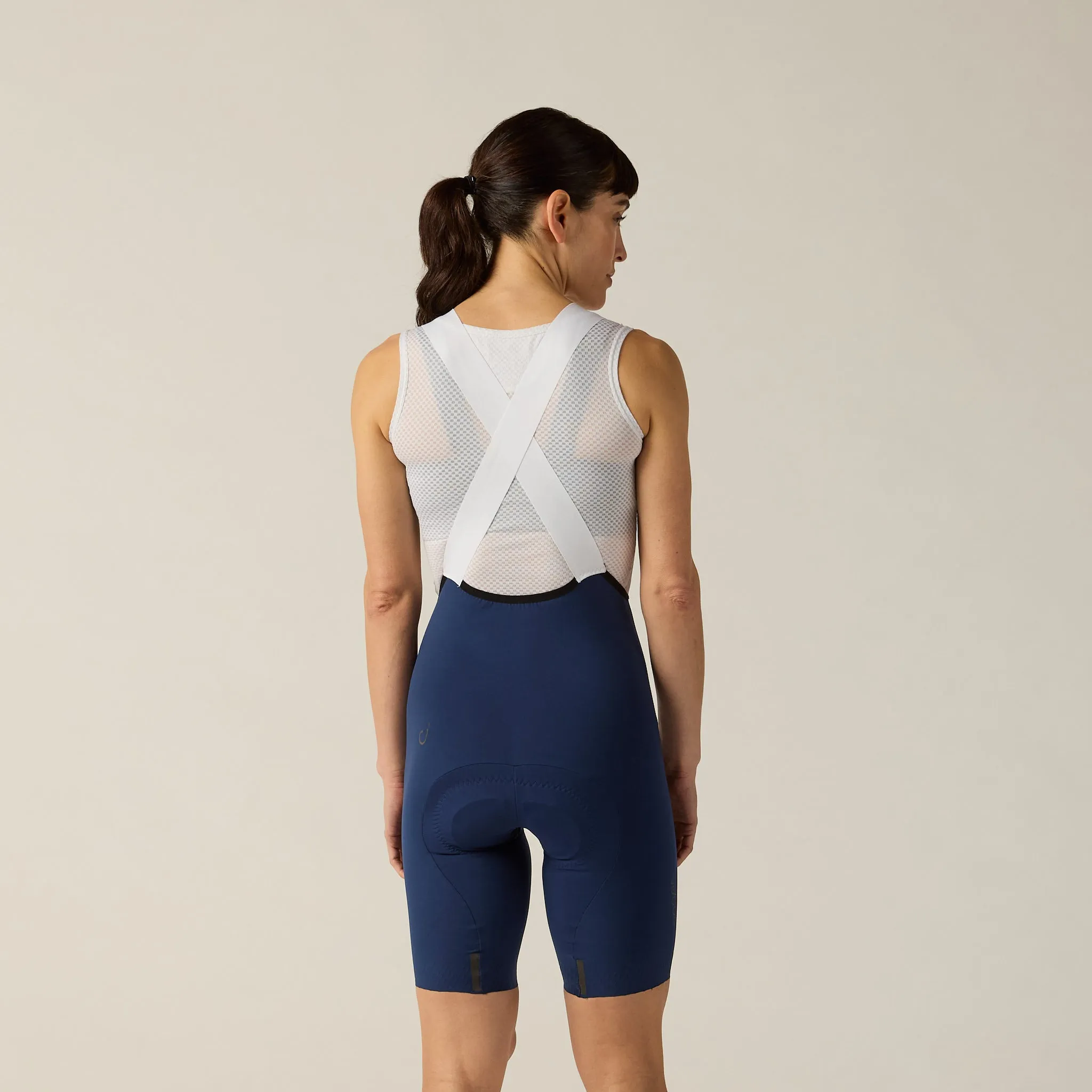 VELOCIO Luxe Women Bib Short - Navy - Image 2