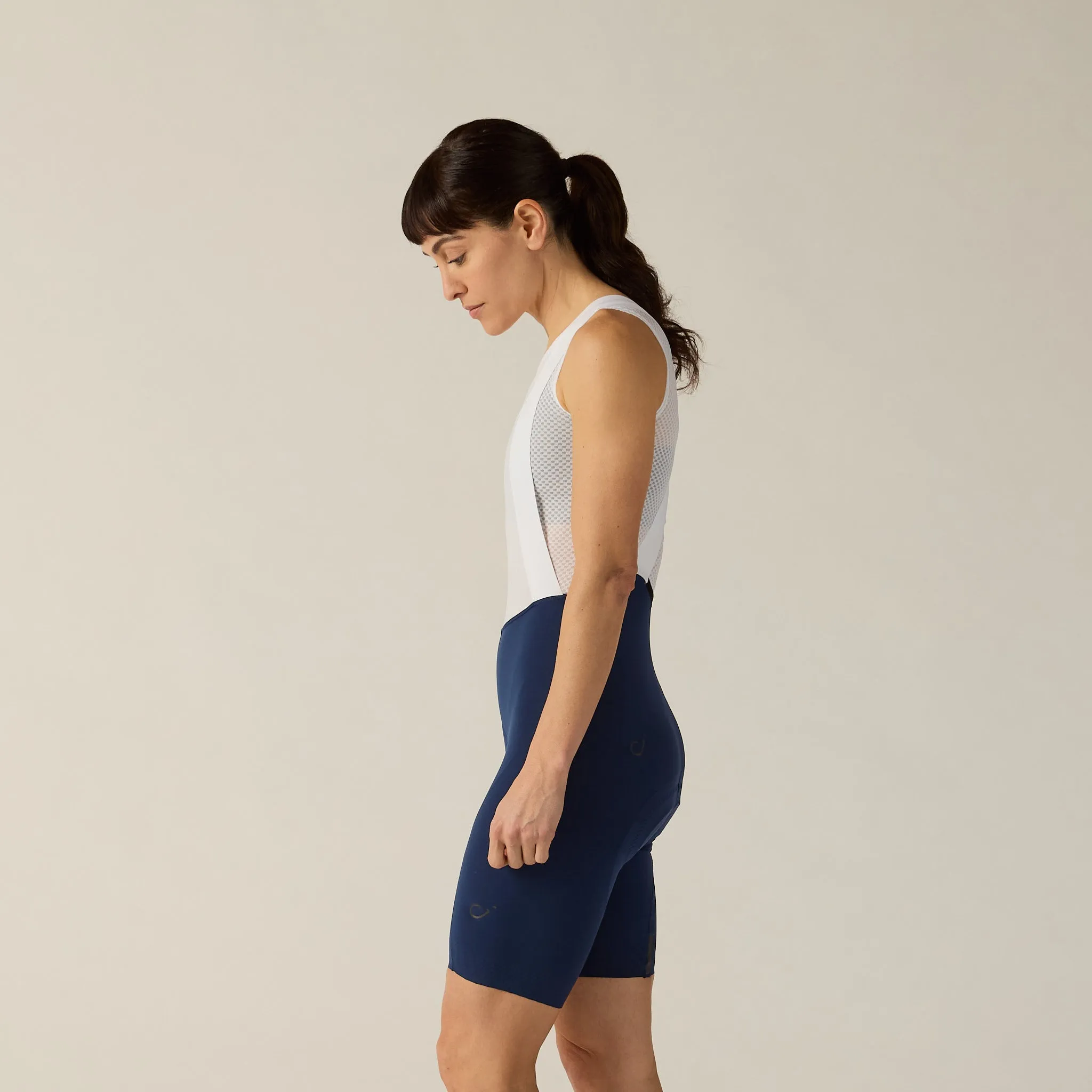 VELOCIO Luxe Women Bib Short - Navy - Image 4