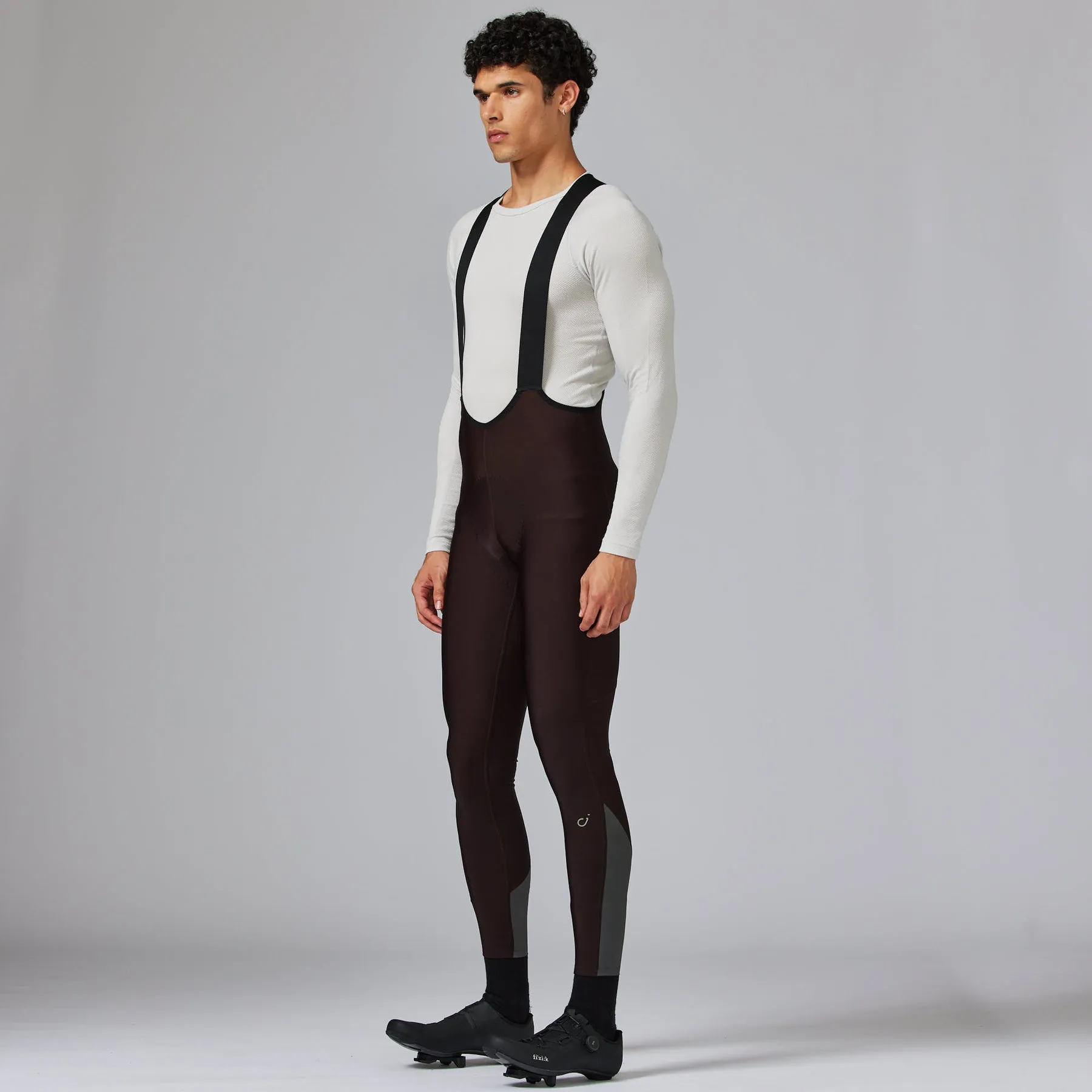VELOCIO Thermal Bib Tights - Ganache - Image 3