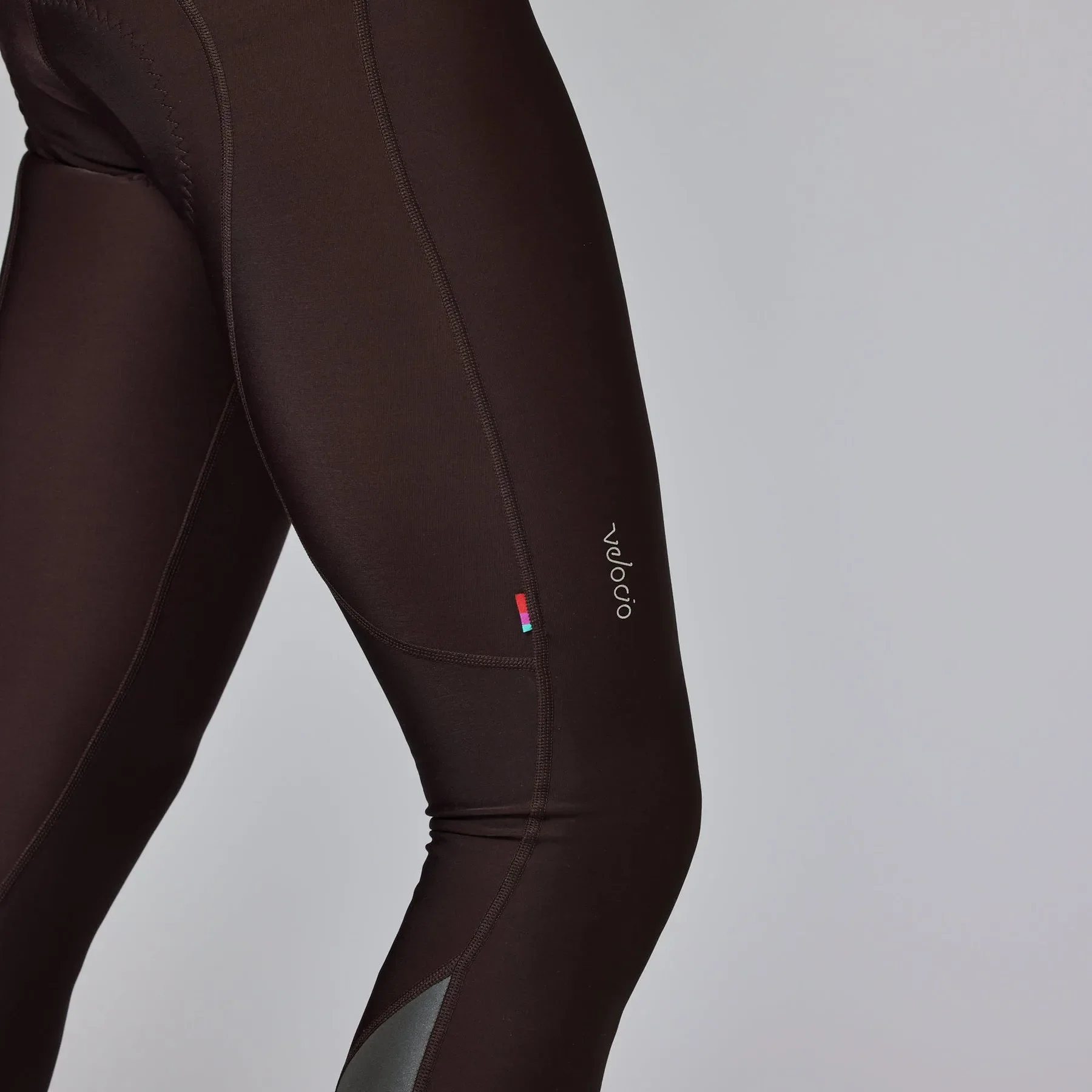VELOCIO Thermal Bib Tights - Ganache - Image 4