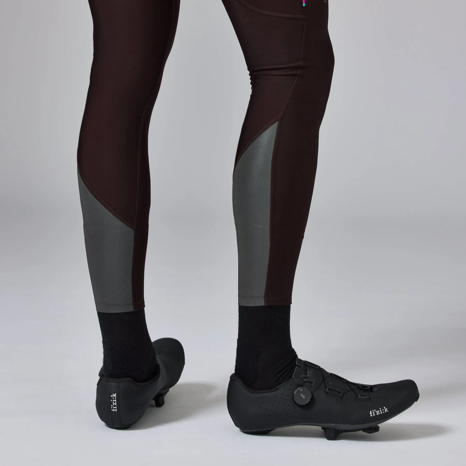 VELOCIO Thermal Bib Tights - Ganache - Image 5