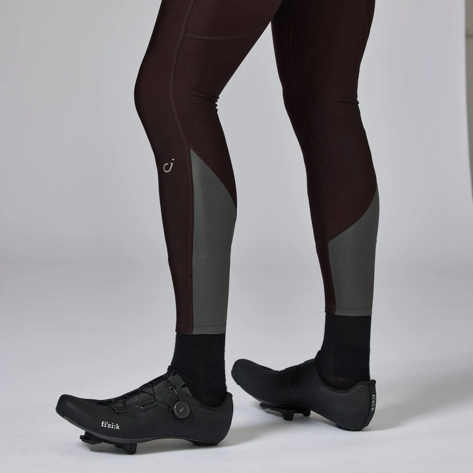 VELOCIO Thermal Bib Tights - Ganache - Image 6