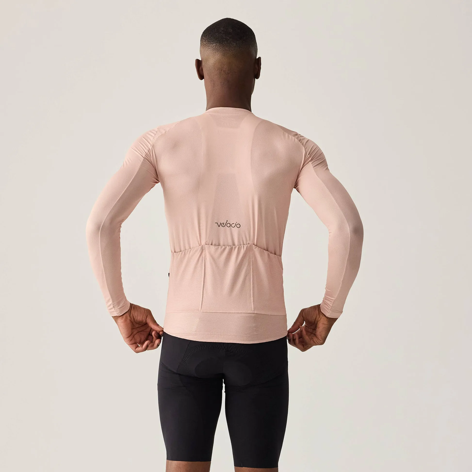 VELOCIO Ultralight Mesh Long Sleeve Jersey - Misty Rose - Image 2