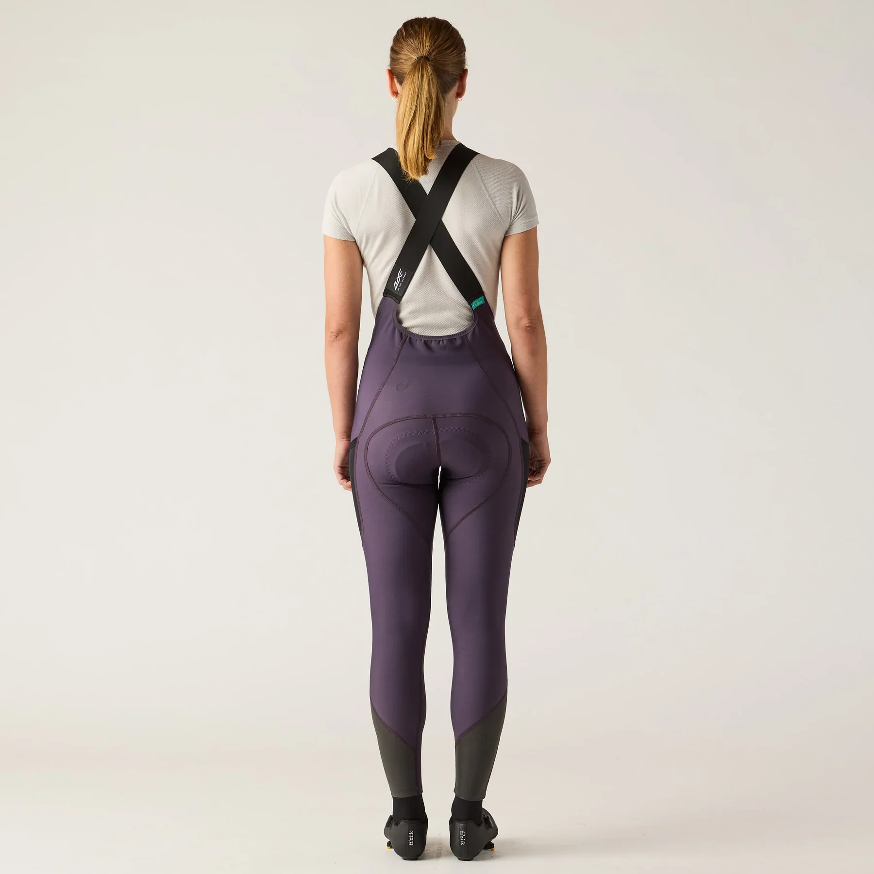 VELOCIO Luxe Women Thermal Bib Tights - Nightshade - Image 3