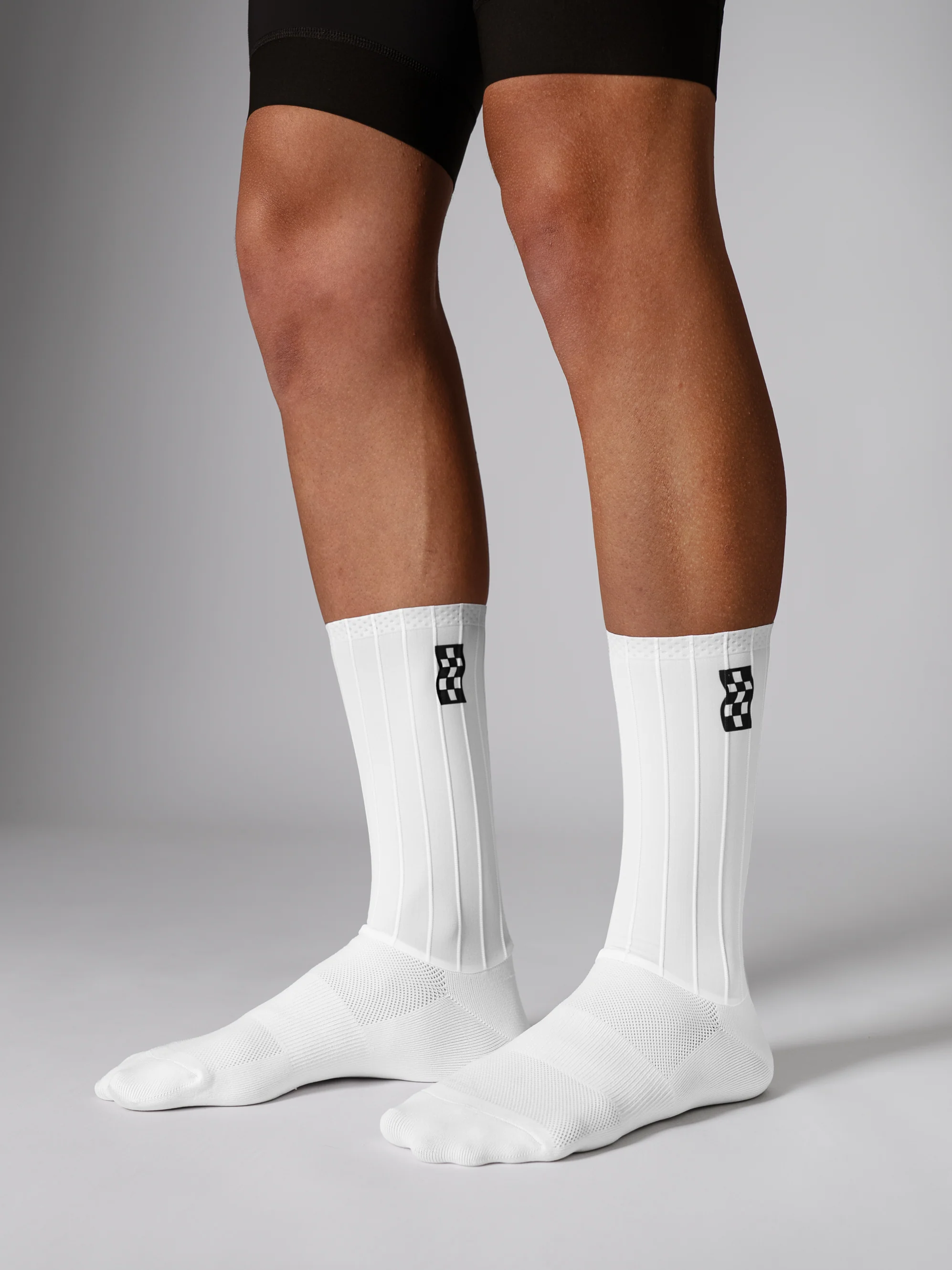 VELODROM Aero Road Cycling Socks - White - Image 5