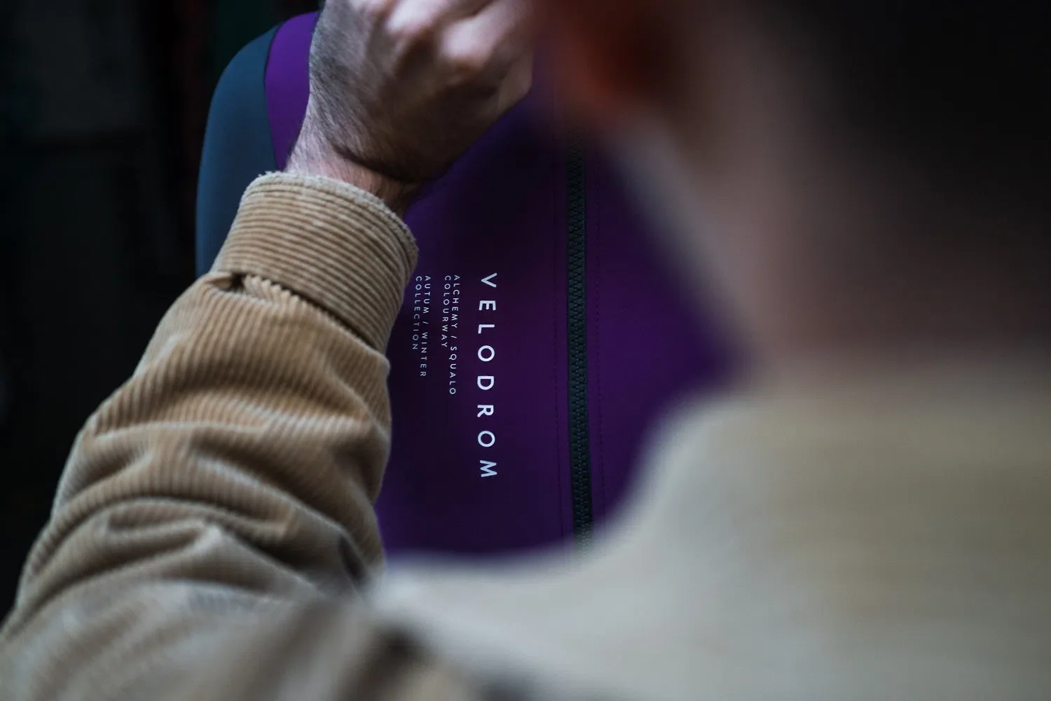 VELODROM DualC Long Sleeve Jersey - Dark Magenta/Grey - Image 4