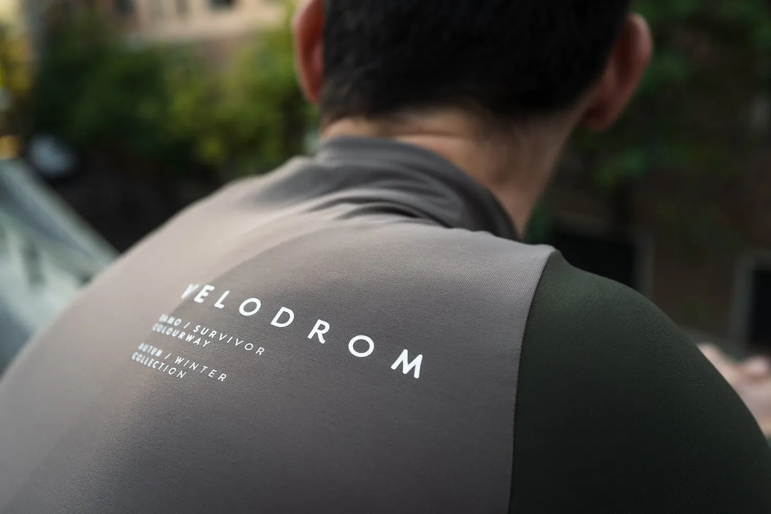 VELODROM DualC Long Sleeve Jersey - Light Brown/Green - Image 5