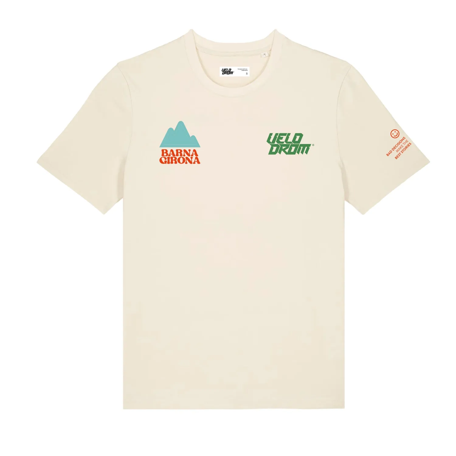 VELODROM Barcelona Girona Gravel Ride TShirt - Off White - Image 4