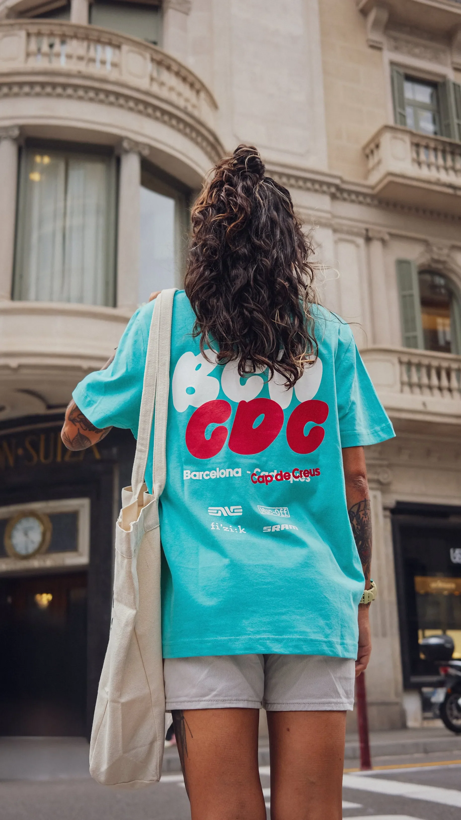 VELODROM BCN CDC Tshirt - Ocean Blue Mist - Image 3