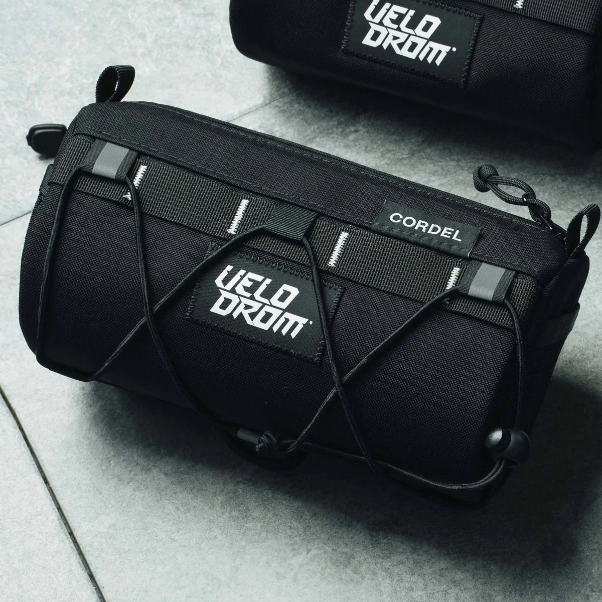 VELODROM by Cordel Durum Handlebar Bag - Heavy Graphic Black - Image 2
