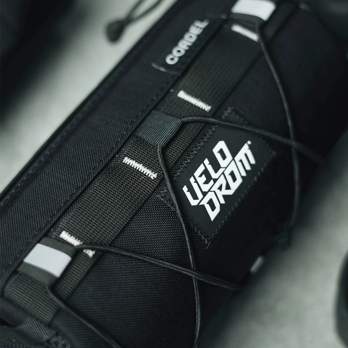 VELODROM by Cordel Durum Handlebar Bag - Heavy Graphic Black - Image 3