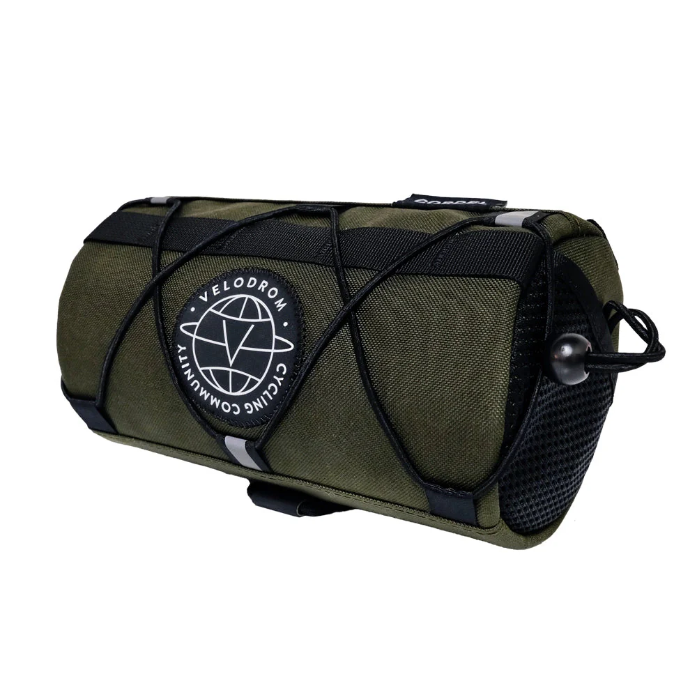 VELODROM by Cordel Durum  Handlebar Bag - Olive/Yellow - Image 2
