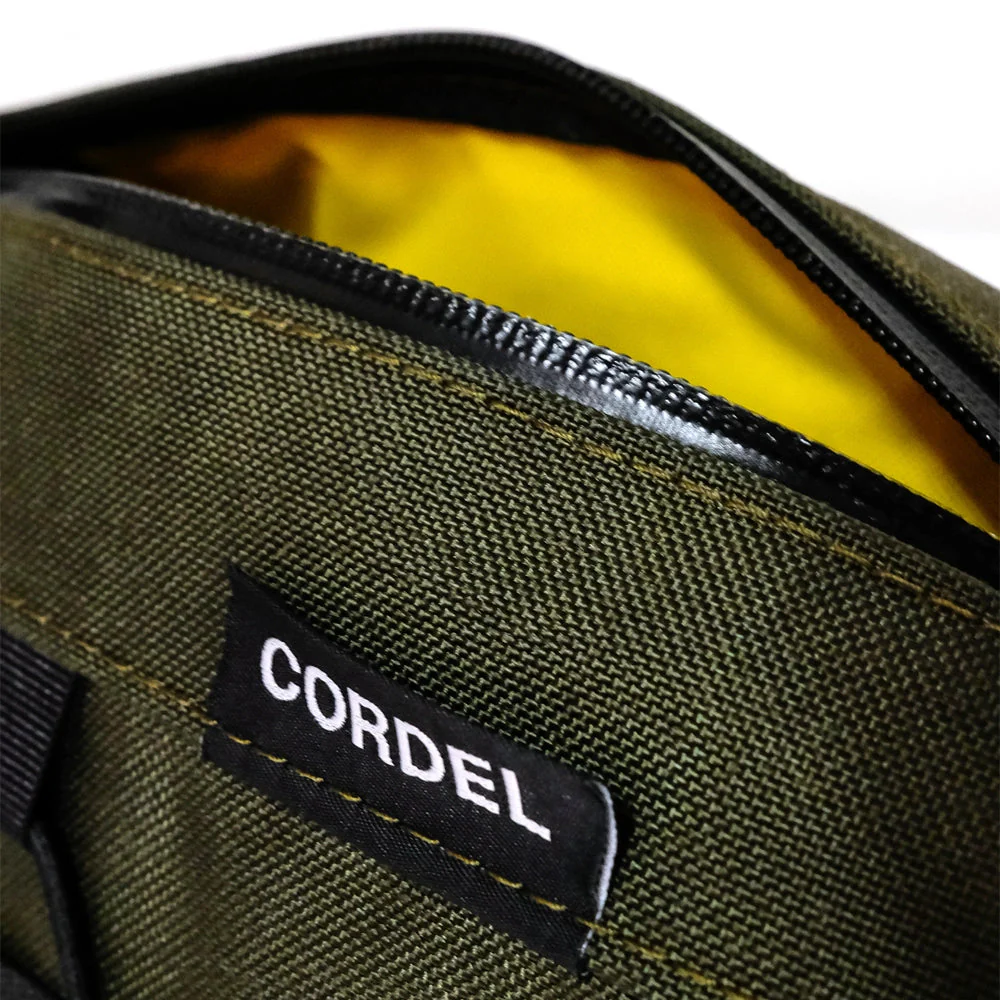 VELODROM by Cordel Durum  Handlebar Bag - Olive/Yellow - Image 3