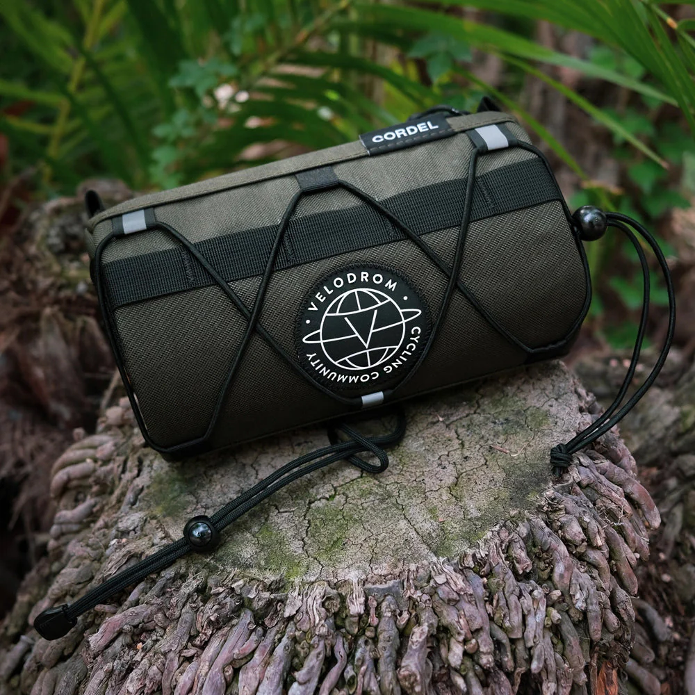 VELODROM by Cordel Durum  Handlebar Bag - Olive/Yellow - Image 4