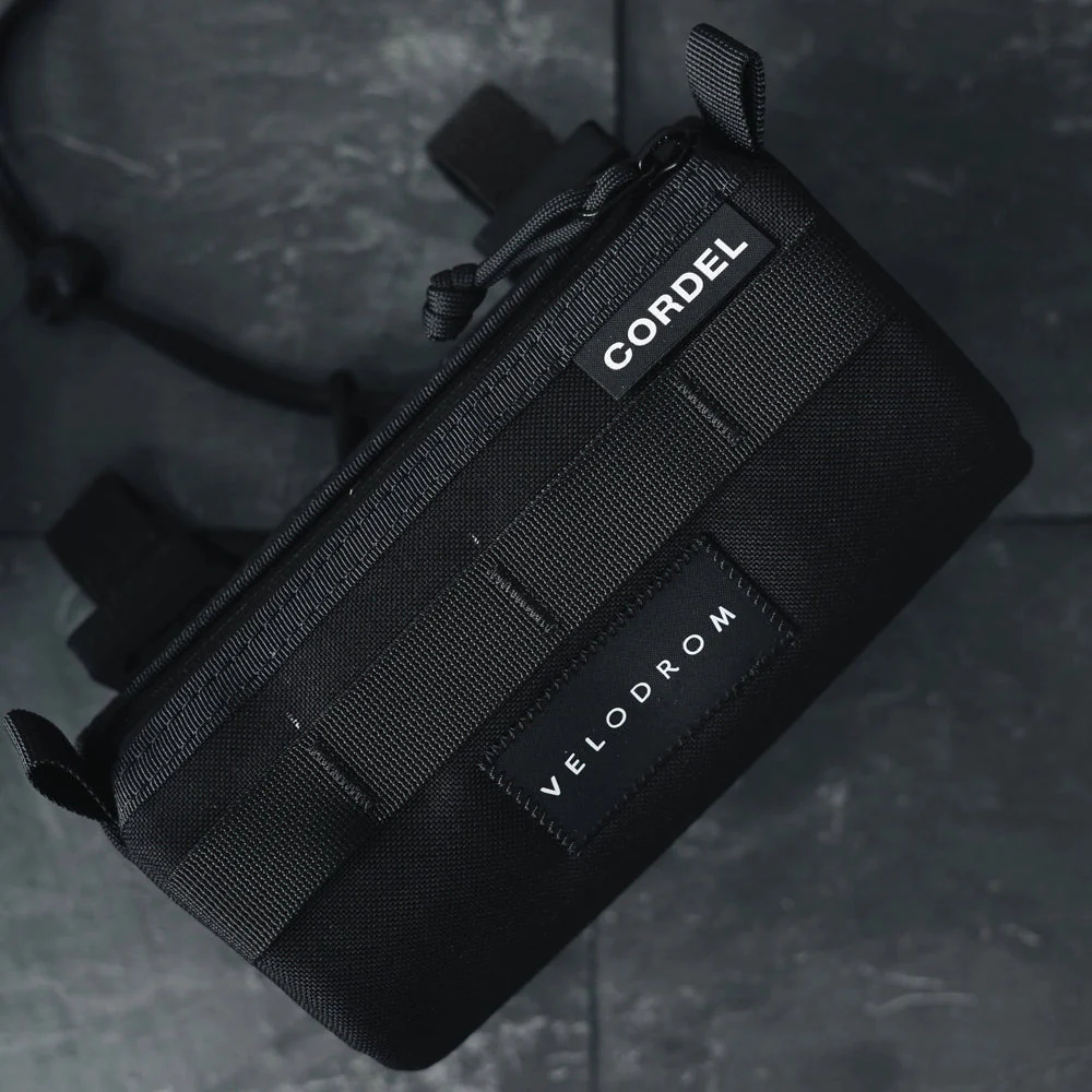 VELODROM by Cordel Durum Mini Handlebar Bag - Classic Graphic Black - Image 3