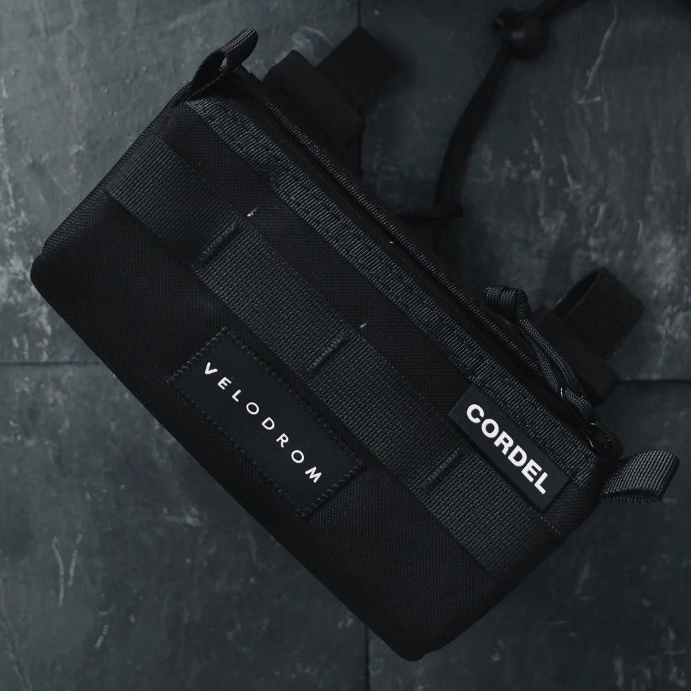 VELODROM by Cordel Durum Mini Handlebar Bag - Classic Graphic Black - Image 4