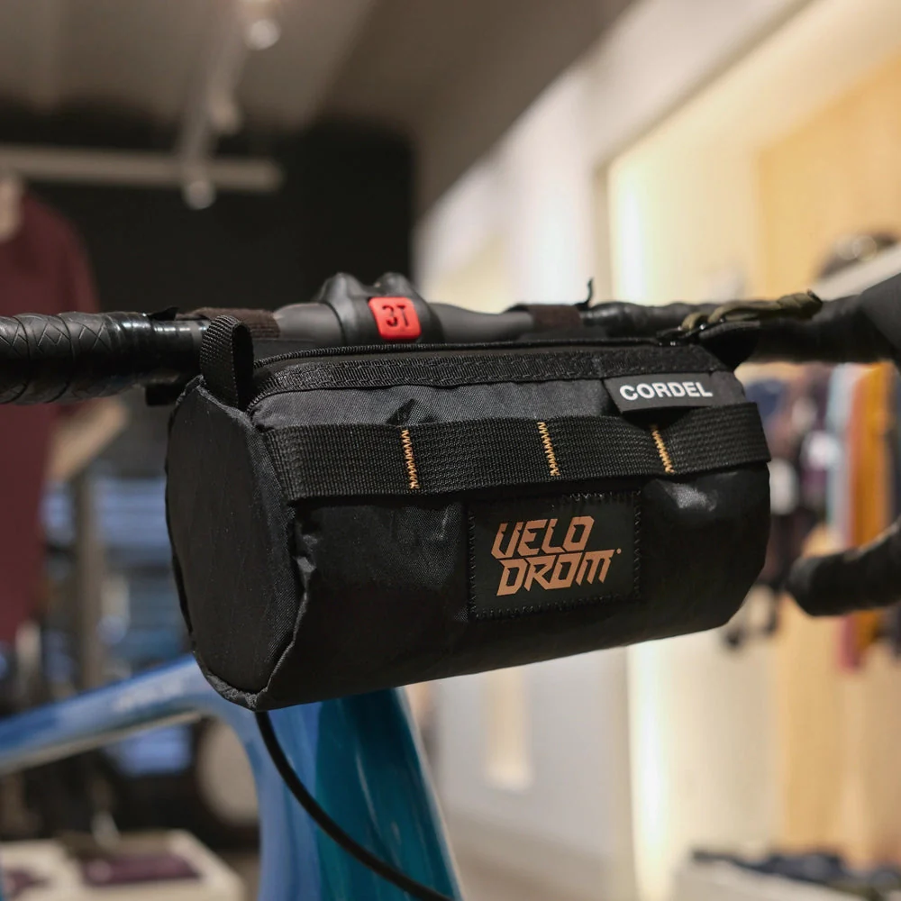 VELODROM Raceday by Cordel Durum Mini Handlebar Bag - Heavy Graphic Black - Image 3
