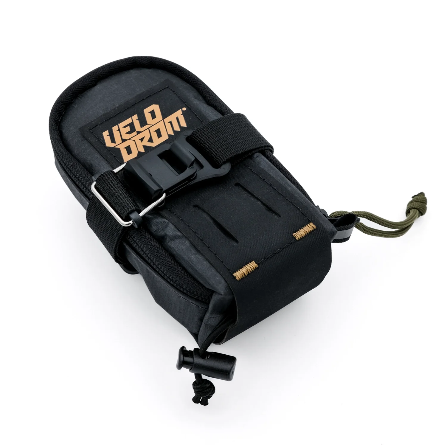 VELODROM RaceDay by Cordel Saddle Bag - Heavy Graphic Black/Sand - Image 3