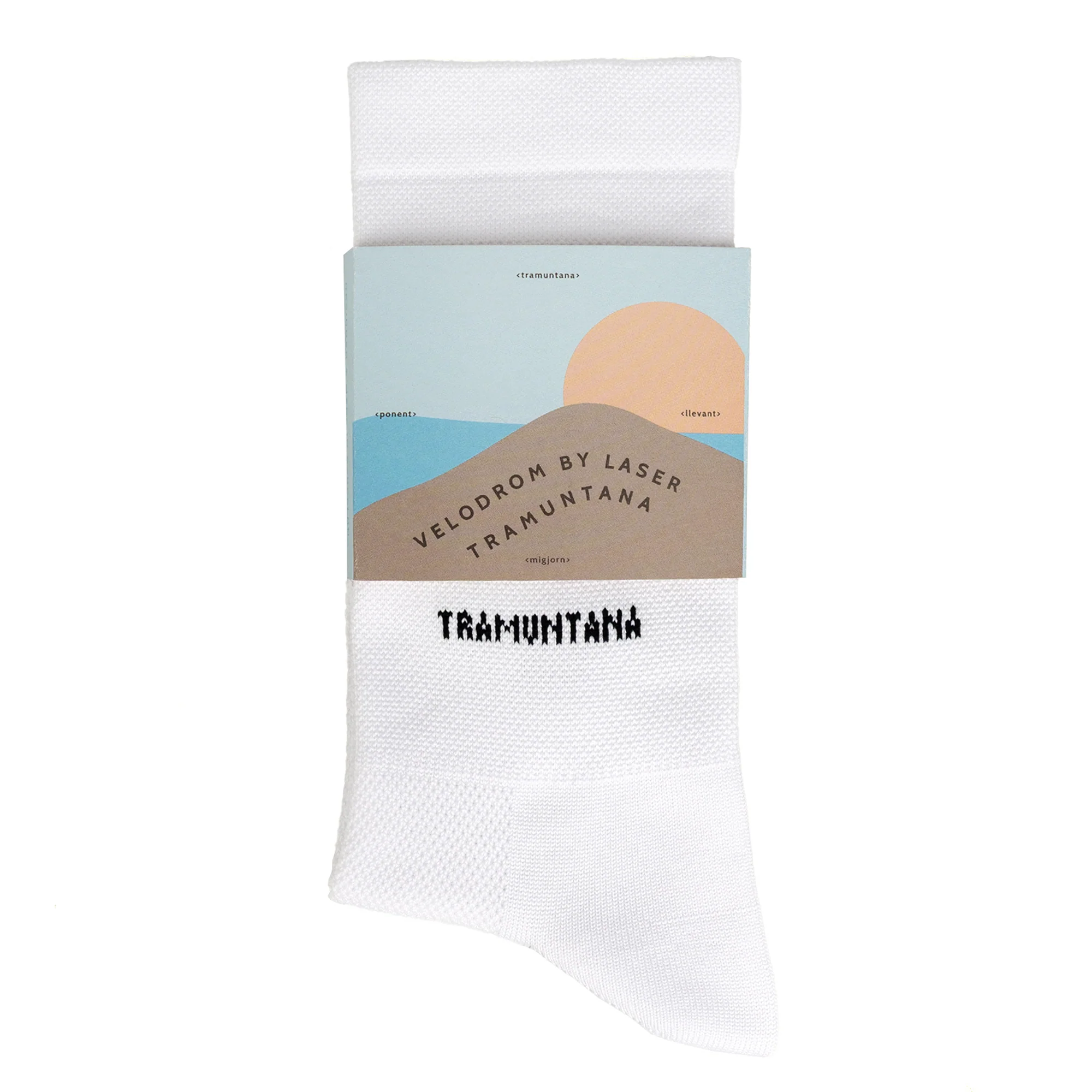 VELODROM by LASER Tramuntana Performance Socks - White