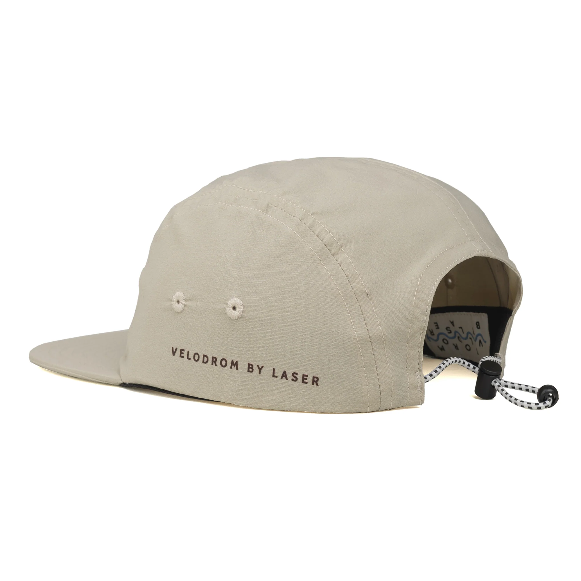 VELODROM by LASER Trail 5 Panel Hat - Beige - Image 2