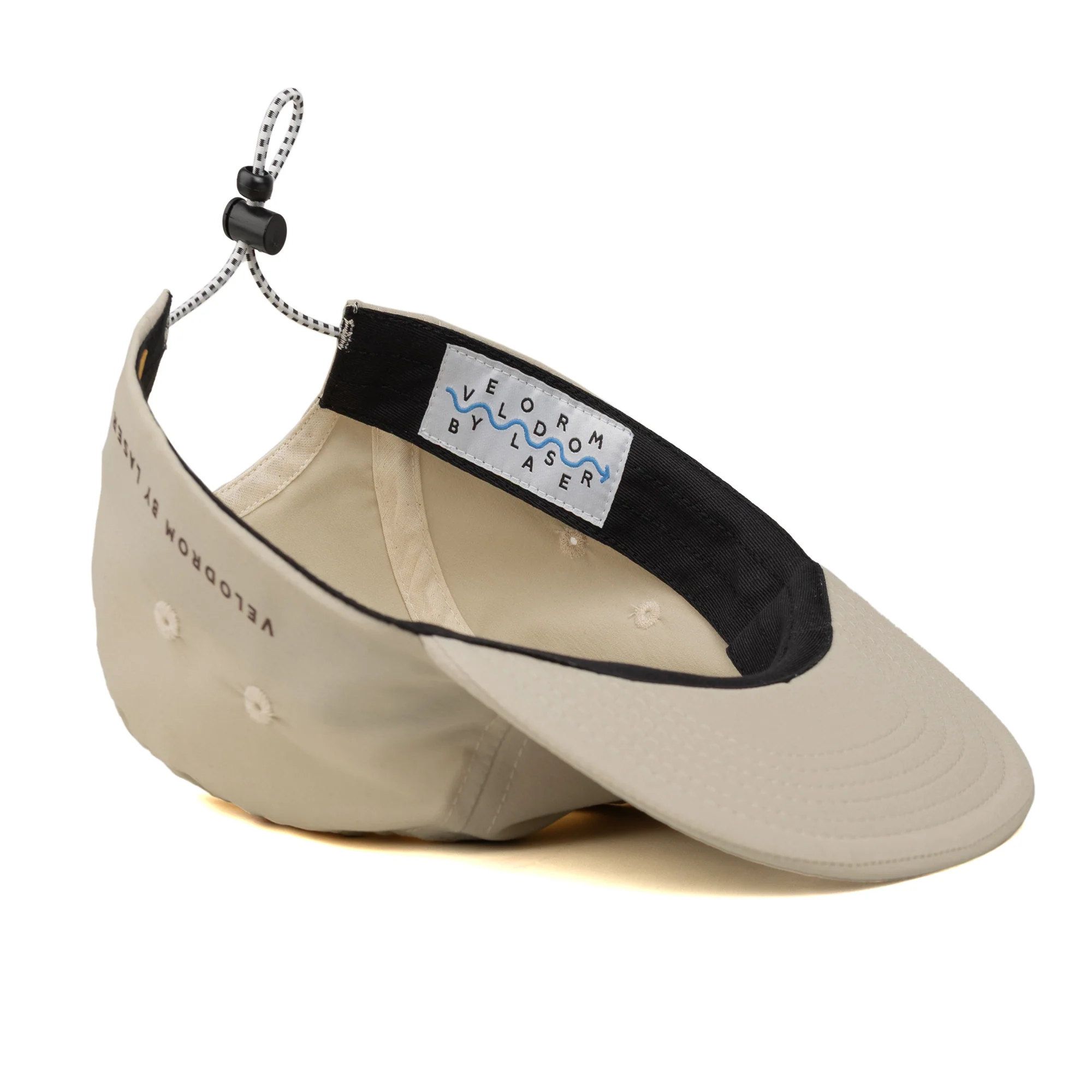 VELODROM by LASER Trail 5 Panel Hat - Beige - Image 3