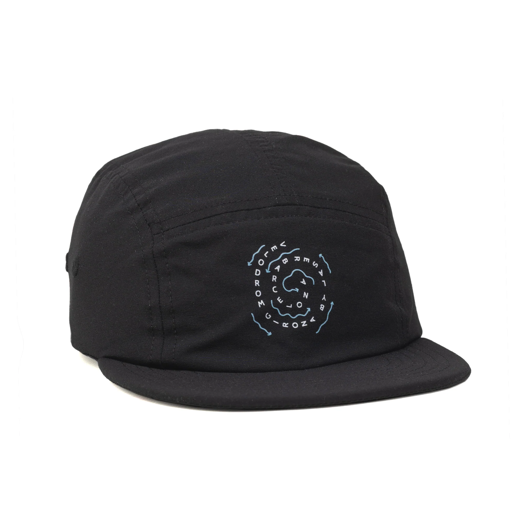 VELODROM by LASER Trail 5 Panel Hat - Black