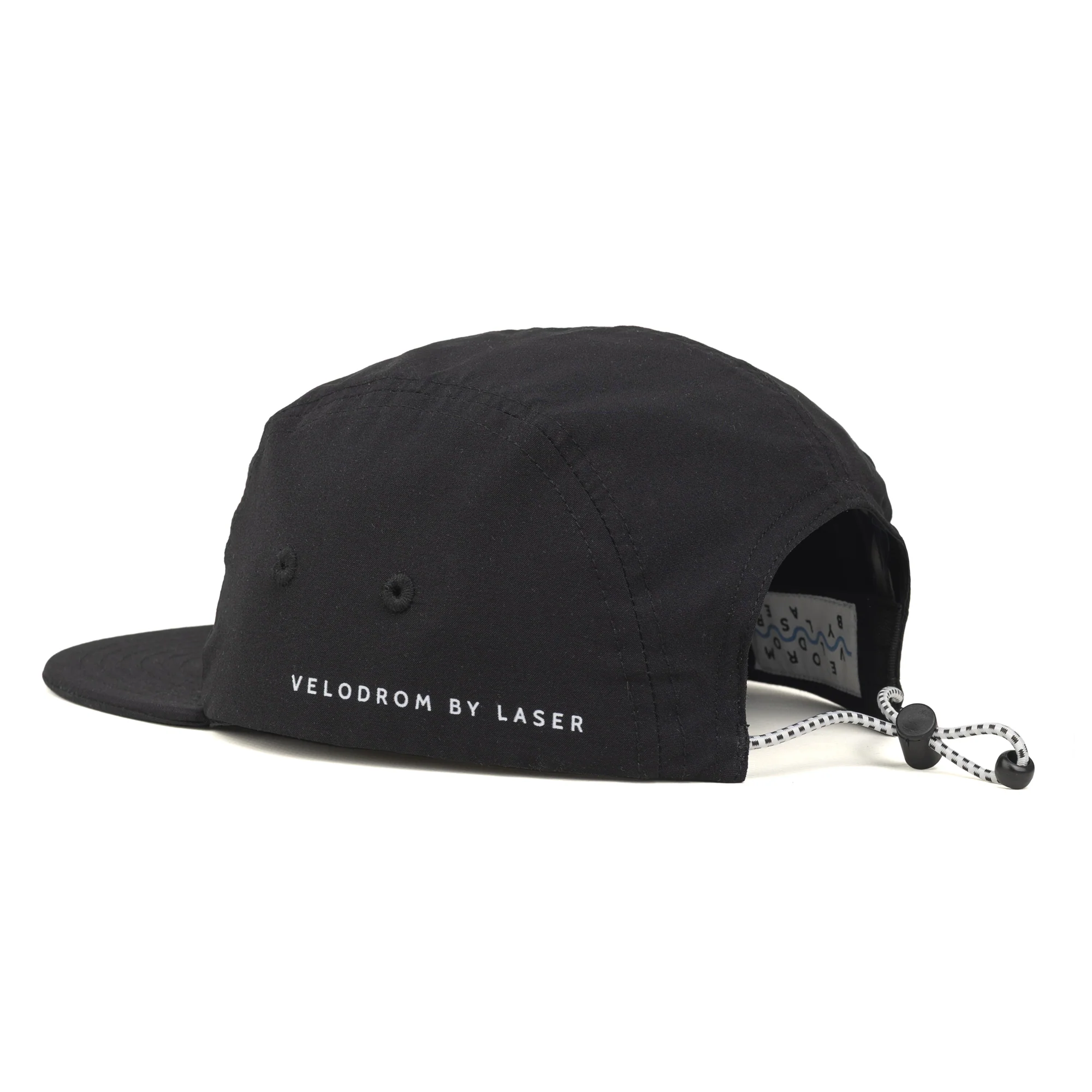 VELODROM by LASER Trail 5 Panel Hat - Black - Image 2