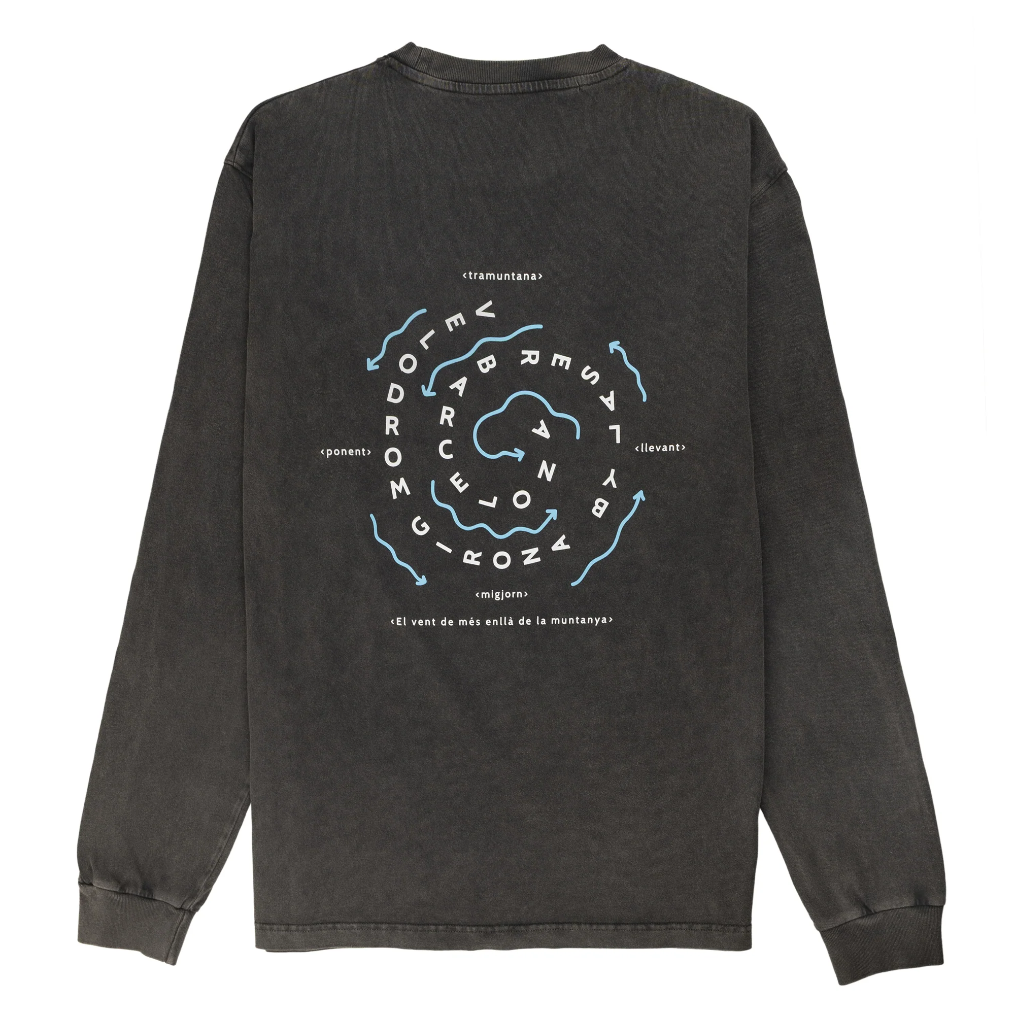VELODROM by LASER Tramuntana LS Tshirt - Washed Black - Image 2